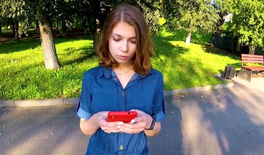 Русская девушка повелась на пикап и на съемку домашнего порева